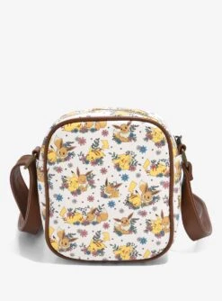 Loungefly Pokémon Pikachu & Eevee Floral Crossbody Bag - BoxLunch Exclusive -Loungefly 14140300 av2