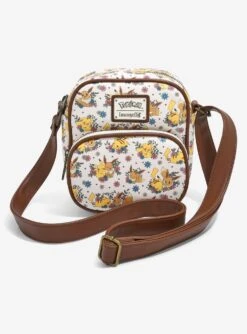 Loungefly Pokémon Pikachu & Eevee Floral Crossbody Bag - BoxLunch Exclusive