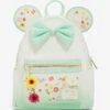 Loungefly Disney Minnie Mouse Pressed Flower Bow Mini Backpack - BoxLunch Exclusive