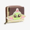 Loungefly Star Wars The Mandalorian The Child Holiday Small Zip Wallet - BoxLunch Exclusive
