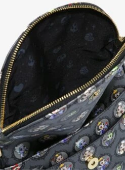 Loungefly Disney Villains Chibi Portraits Crossbody Bag & Coin Purse Set - BoxLunch Exclusive -Loungefly 16051783 av5