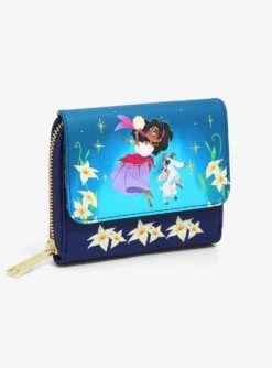 Loungefly Disney The Hunchback Of Notre Dame Esmeralda & Djali Floral Zip Wallet