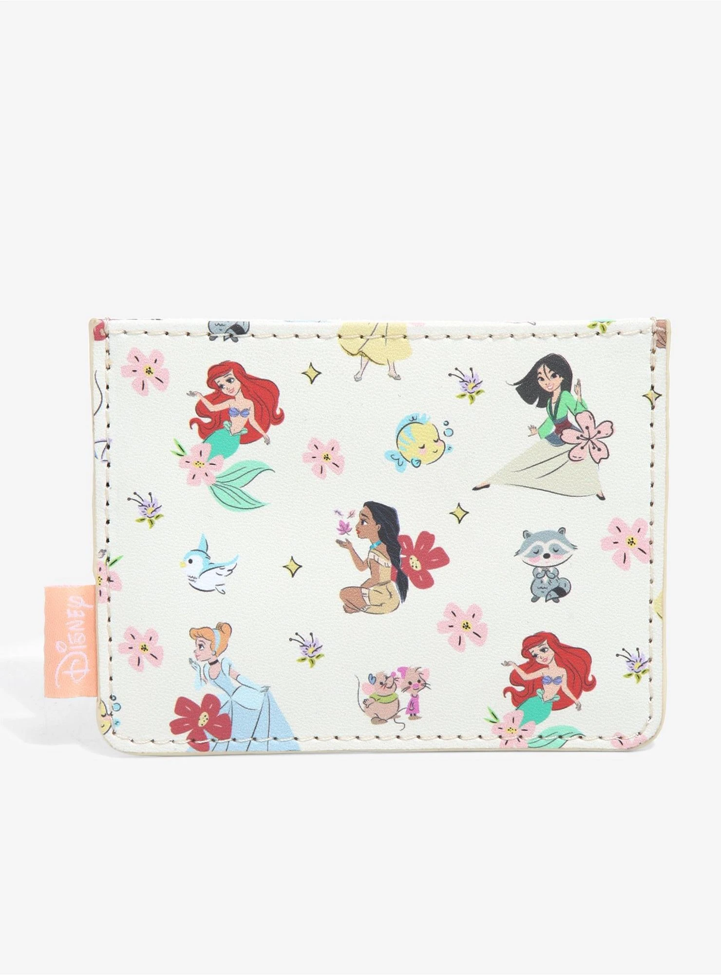 Loungefly Disney Princess Chibi Princesses & Friends Allover Print Cardholder - BoxLunch Exclusive 1 Loungefly Disney Princess Chibi Princesses & Friends Allover Print Cardholder - BoxLunch Exclusive