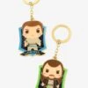 Loungefly Star Wars: Episode I - The Phantom Menace Chibi Obi-Wan & Qui-Gon Jedi Keychain Set - BoxLunch Exclusive