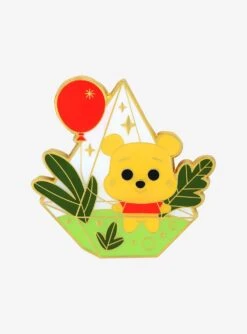 Loungefly Disney Winnie The Pooh Pooh Bear Terrarium Enamel Pin - BoxLunch Exclusive