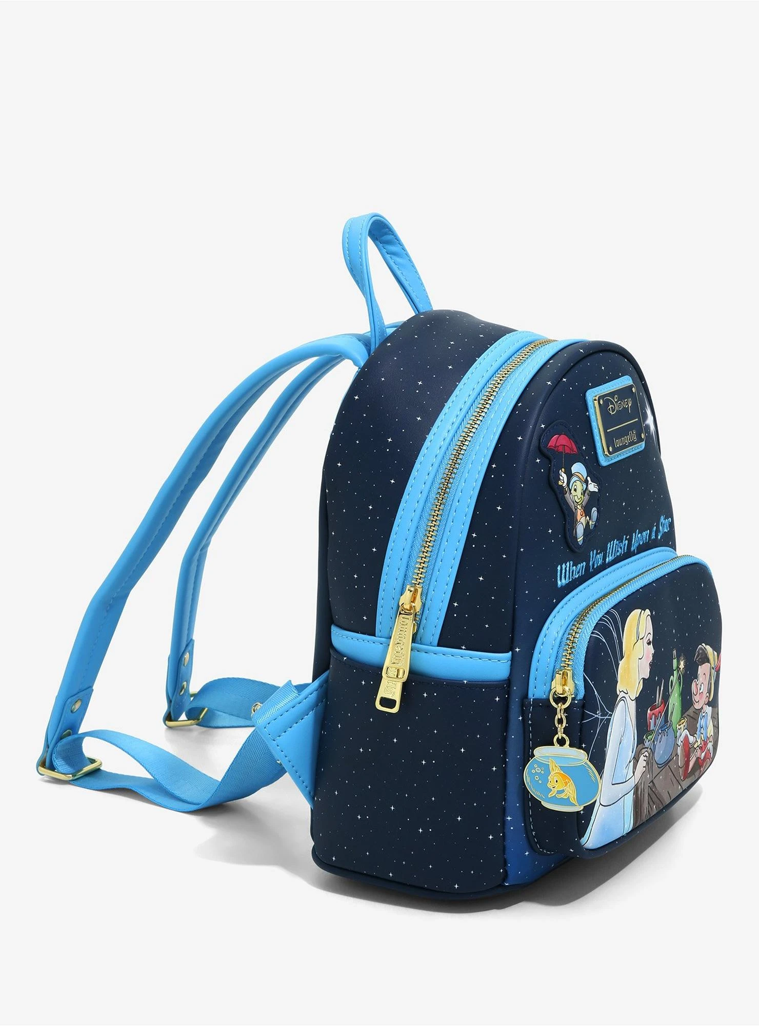 Loungefly Disney Pinocchio When You Wish Upon A Star Mini Backpack - BoxLunch Exclusive 2 Loungefly Disney Pinocchio When You Wish Upon A Star Mini Backpack - BoxLunch Exclusive - Image 2