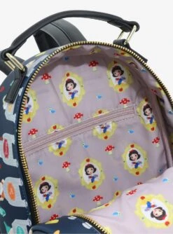 Loungefly Disney Snow White And The Seven Dwarves Beds Allover Print Mini Backpack - BoxLunch Exclusive 7 Loungefly Disney Snow White And The Seven Dwarves Beds Allover Print Mini Backpack - BoxLunch Exclusive -Loungefly 19322899 av3