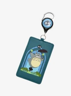 Loungefly Studio Ghibli My Neighbor Totoro Stained Glass Retractable Lanyard - BoxLunch Exclusive