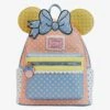 Loungefly Disney Minnie Mouse Pastel Polka Dot Figural Mini Backpack