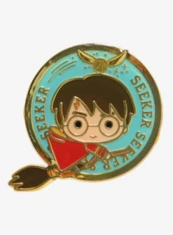 Loungefly Harry Potter Chibi Circle Frame Enamel Pin - BoxLunch Exclusive