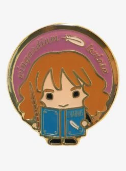 Loungefly Harry Potter Chibi Hermione Circle Frame Enamel Pin - BoxLunch Exclusive