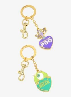 Loungefly Disney Pixar Monsters, Inc. Mike & Celia Pet Names Keychain Set - BoxLunch Exclusive