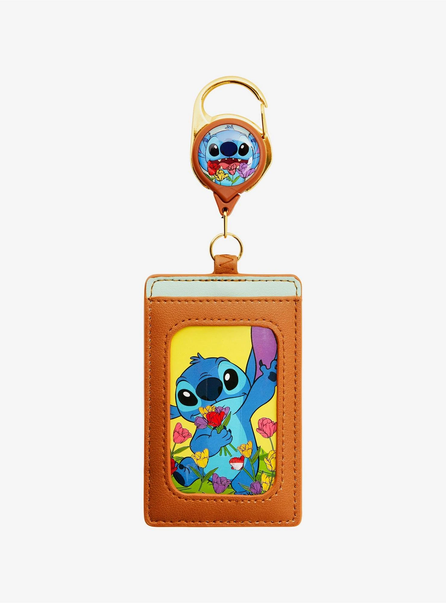 Loungefly Disney Lilo & Stitch Flowers Retractable Lanyard - BoxLunch Exclusive 2 Loungefly Disney Lilo & Stitch Flowers Retractable Lanyard - BoxLunch Exclusive - Image 2
