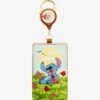 Loungefly Disney Lilo & Stitch Flowers Retractable Lanyard - BoxLunch Exclusive