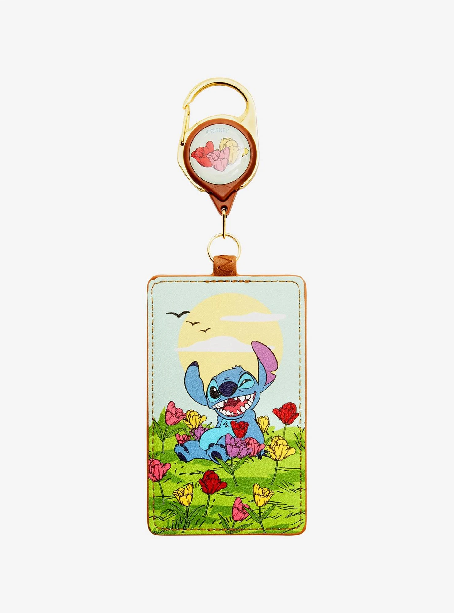 Loungefly Disney Lilo & Stitch Flowers Retractable Lanyard - BoxLunch Exclusive 1 Loungefly Disney Lilo & Stitch Flowers Retractable Lanyard - BoxLunch Exclusive