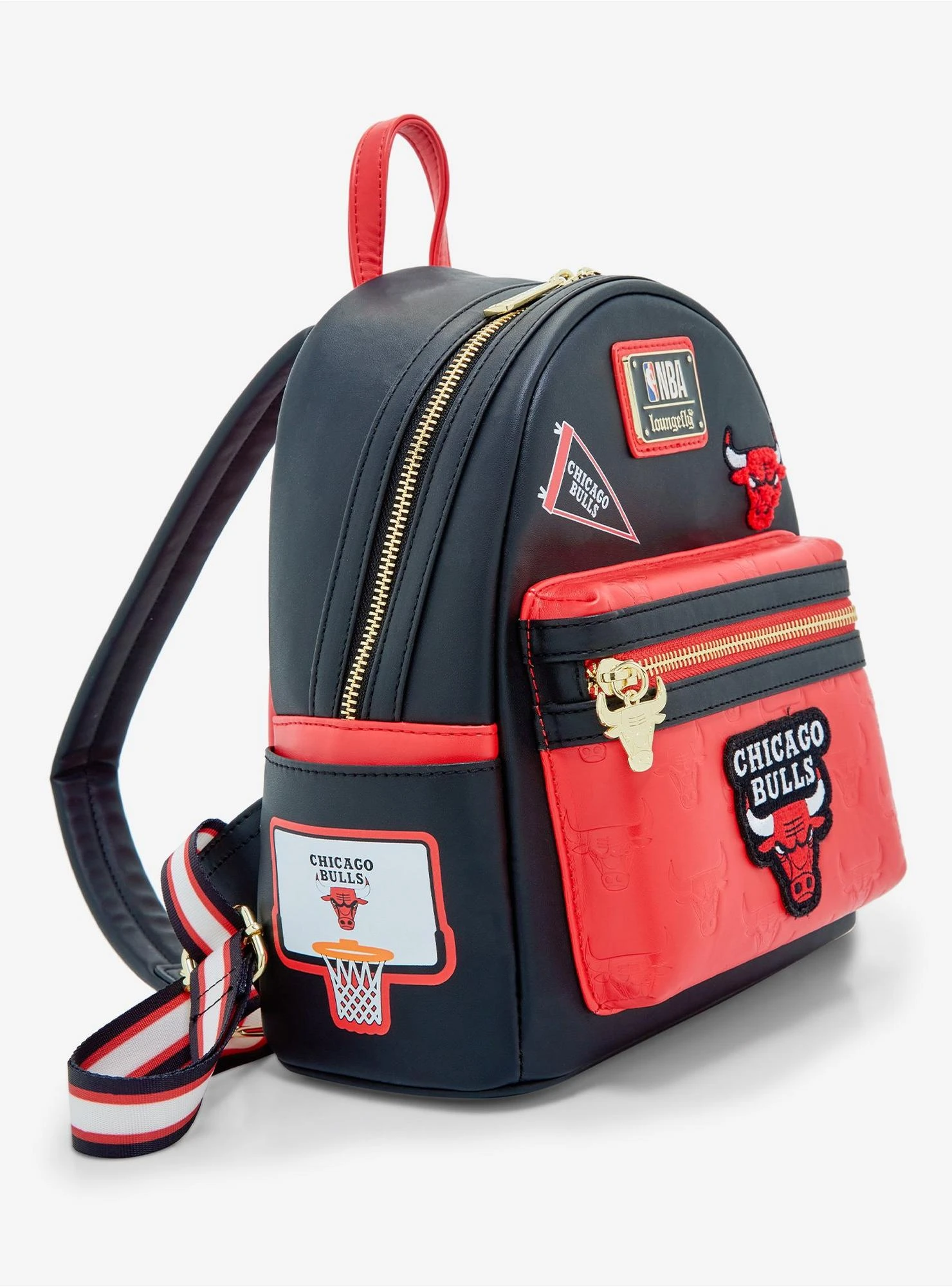 Loungefly NBA Chicago Bulls Mini Backpack 2 Loungefly NBA Chicago Bulls Mini Backpack - Image 2