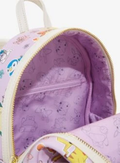 Loungefly Pokémon Floral Teacups Allover Print Mini Backpack - BoxLunch Exclusive -Loungefly 19993629 av3