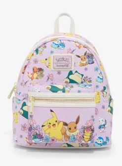 Loungefly Pokémon Floral Teacups Allover Print Mini Backpack - BoxLunch Exclusive