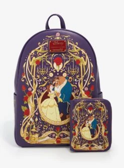 Loungefly Disney Beauty And The Beast Belle & Beast Ornate Mini Backpack - BoxLunch Exclusive -Loungefly 20087402 av5