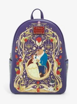 Loungefly Disney Beauty And The Beast Belle & Beast Ornate Mini Backpack - BoxLunch Exclusive